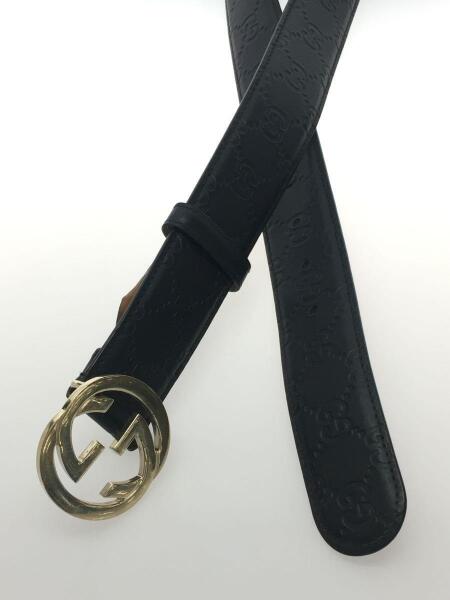 GUCCI / ベルト/レザー/BLK/総柄/メンズ/370543 GUCCI(グッチ) / ベルト/レザー/BLK/総柄/メンズ/370543 | 中古品の