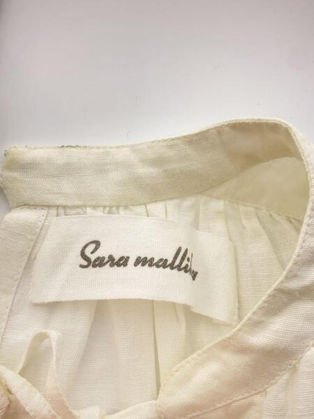 Sara mallika(サラマリカ) / 長袖ワンピース/S/コットン/WHT/無地