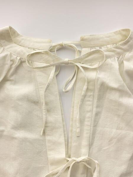 Sara mallika(サラマリカ) / 長袖ワンピース/S/コットン/WHT/無地