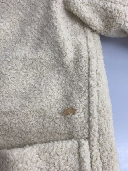 DRIES VAN NOTEN / フリースジャケット/S/アクリル/CRM DRIES VAN NOTEN(ドリスヴァンノッテン) / フリースジャケット/S