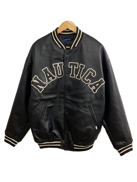NAUTICA(ノーチカ) / スタジャン/L/フェイクレザー/BLK/243-1583 