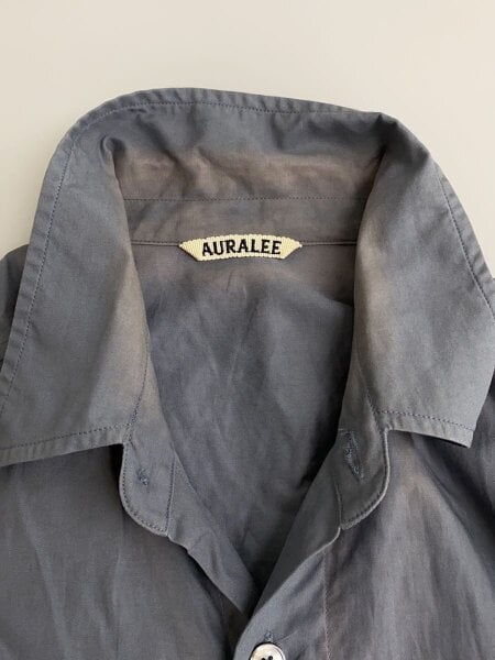 AURALEE(オーラリー) / 半袖シャツ/3/コットン/BLU/A00S02TN// | 古着