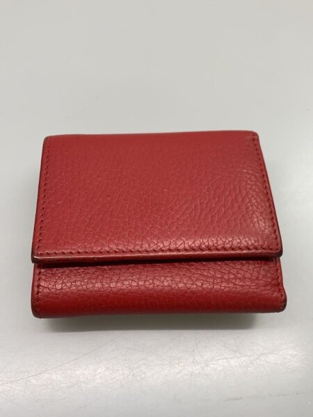 GUCCI(グッチ) / 三つ折り財布_GGマーモント/レザー/RED/レディース