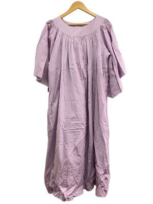 ヌキテパ コットンフラワーへムラギャザードレス　S ロングワンピース ヌキテパ コットンフラワーへムラギャザードレス S ロングワンピース