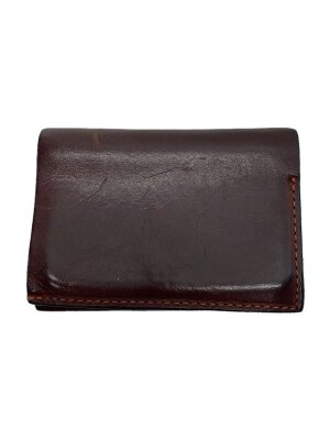 m+(エムピウ) / Piastra2/2つ折り財布/レザー/BRD/無地/メンズ | 中古