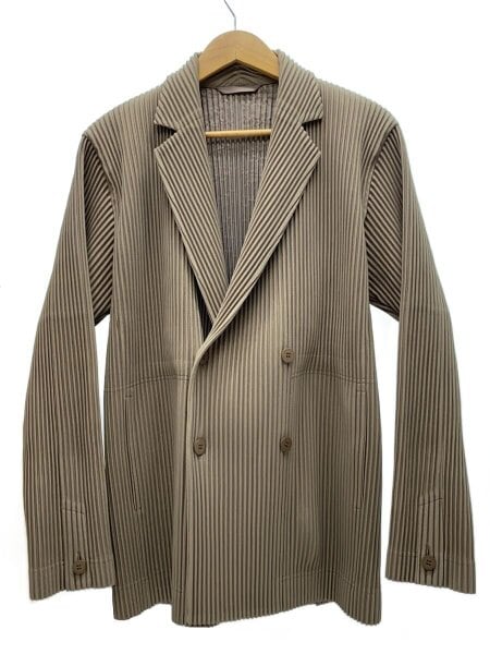 イッセイミヤケ オムプリッセ ダブルジャケット サイズ2 HOMME PLISSE