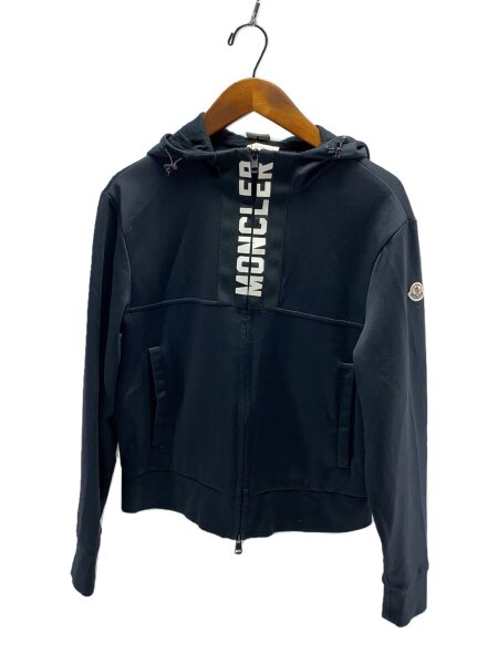 MONCLER ネイビー フード付きパーカー 中古・古着通販】MONCLER (モンクレール) ジップパーカー ネイビー