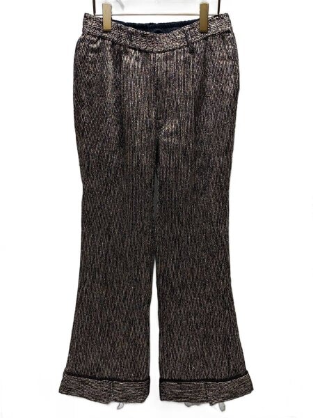 BED J.W. FORD(ベッドフォード) / 23AW-B-PT03/Glitter Flare Pants 
