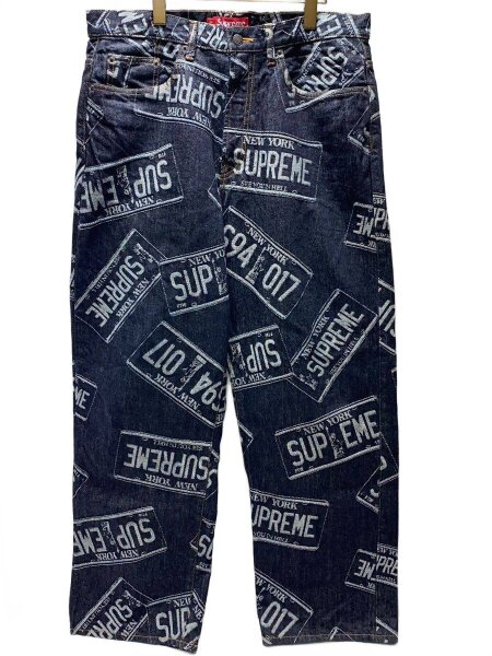 Supreme(シュプリーム) / license plate baggy jeans/ボトム/34/デニム 