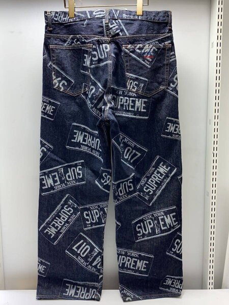 Supreme(シュプリーム) / license plate baggy jeans/ボトム/34/デニム 