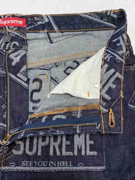 Supreme(シュプリーム) / license plate baggy jeans/ボトム/34/デニム 