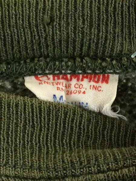 新しいスタイル Champion(チャンピオン) スウェット/M/コットン/KHK/60s/C中 / トップス