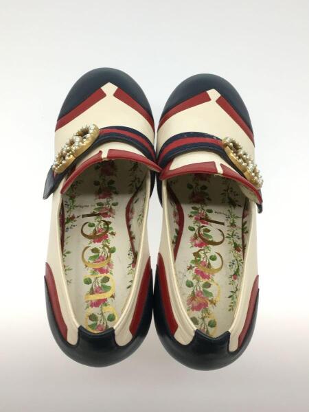 GUCCI(グッチ) / パールGGロゴ/ウェブライン/プラットフォーム/36.5 
