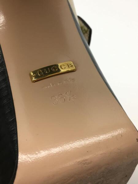 GUCCI(グッチ) / パールGGロゴ/ウェブライン/プラットフォーム/36.5 