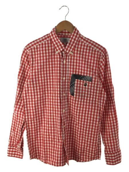 A BATHING APE(アベイシングエイプ) / 長袖シャツ/L/コットン/RED 