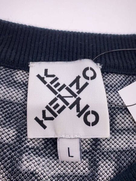 KENZO(ケンゾー) / 半袖ニット・セーター(厚手)/L/コットン/BLK/総柄 