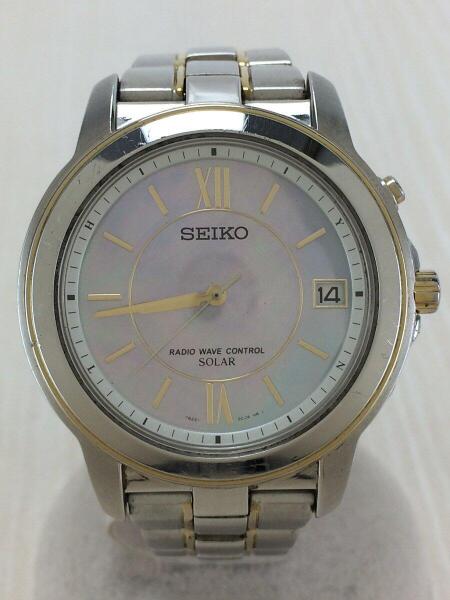 SEIKO(セイコー) / ソーラー腕時計/アナログ/ステンレス/GRY/SLV 