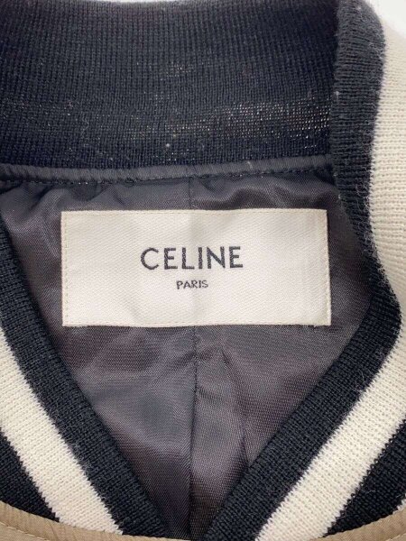 CELINE / ブルゾン/46/ポリエステル/BEG/状態考慮/2W365495M/テディ// CELINE(セリーヌ) / ブルゾン/46/ポリエステル/BEG/状態考慮/2W365495M