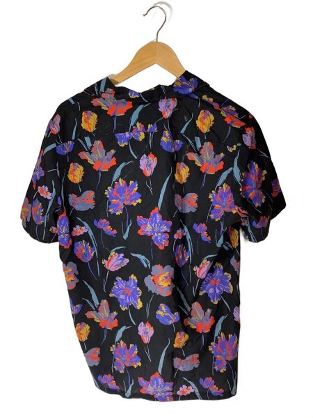 PS Paul Smith(ピーエスポールスミス) / 半袖シャツ/M/コットン/BLK/花 