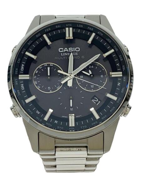 CASIO LINEAGE 電波ソーラークロノグラフ 稼働 CASIO LINEAGE 腕時計 電波ソーラー クロノグラフ 1248