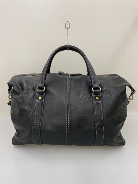 土屋鞄(ツチヤカバン) / ボストンバッグ/レザー/BLK/? NULL ? | 中古品