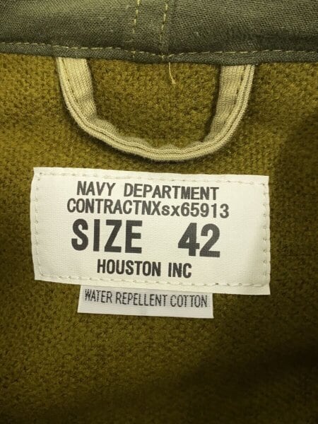 完売品】HOUSTON INC ネイビー ミリタリージャケット 42