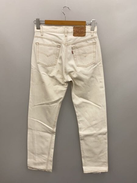 Levi’s / ストレートパンツ/30/コットン/WHT/無地/USA製/501/ボタン裏522 Levi's(リーバイス) / ストレートパンツ/30/コットン/WHT/無地/USA製