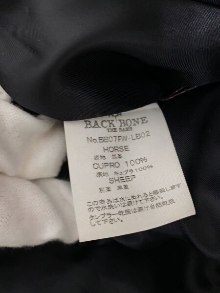 BACK BONE(バックボーン) / ダブルライダースジャケット/S/馬革/BRD