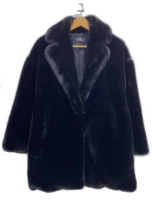 ZARA(ザラ) / フェイクファーコート/XS/ポリエステル/BLK/1255/755/800
