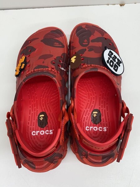 A BATHING APE(アベイシングエイプ) / サンダル/US8/RED/x Crocs Echo 