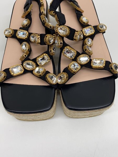 GUCCI(グッチ) / サンダル/38/ビジュー/エスパドリーユ | 中古品の販売 