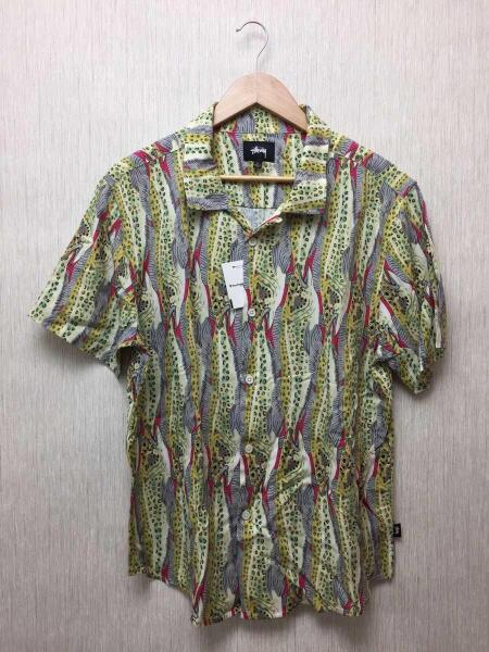 STUSSY / 半袖シャツ/L/レーヨン/YLW/総柄 STUSSY(ステューシー) / ステューシー/半袖シャツ/L/レーヨン/マルチ