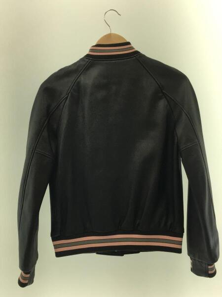 COACH / ブルゾン/S/ウール/ブラック/E1702-34122 COACH(コーチ) / レザージャケット・ブルゾン/XS/羊革/BLK/E1702-34122