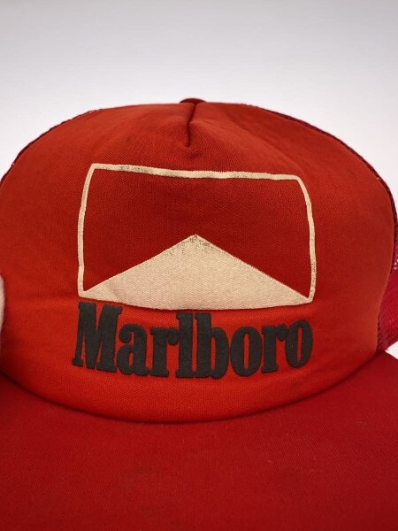 【90s タグ付】希少 Marlboro メッシュキャップ Y2K Marlboro(マールボロ) / メッシュキャップ/FREE/RED/メンズ// | 中古品