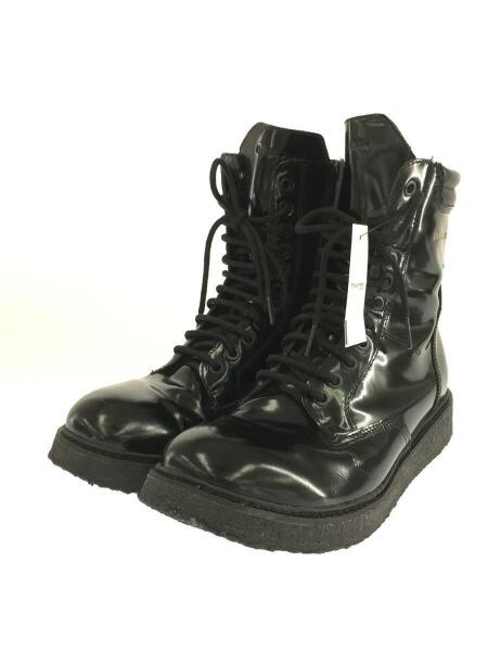 EMPORIO ARMANI レースアップブーツ ブラック