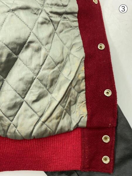 GOLDEN BEAR(ゴールデンベアー) / スタジャン/M/ウール/RED | 古着の