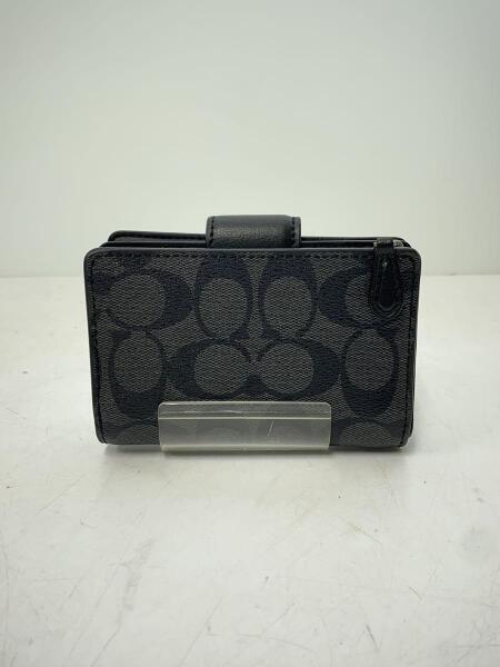コーチ 二つ折り財布 札入れ 折り財布 レザー ブラック 未使用 70825