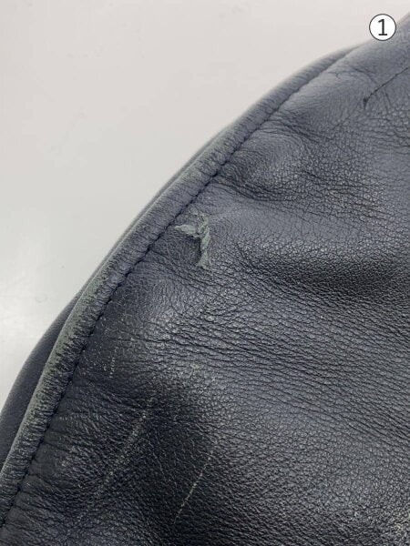 RED MOON(レッドムーン) / ダブルライダースジャケット/36/レザー/BLK