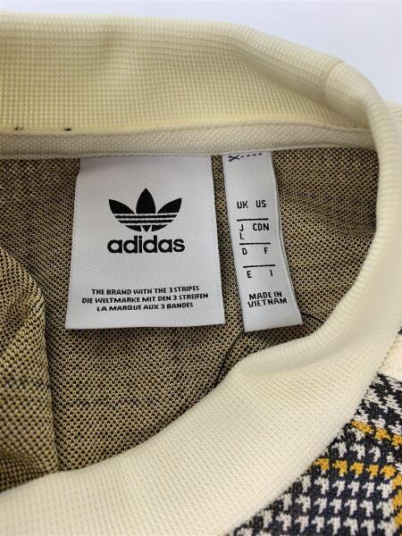 【即納/美品】adidas アディダス 千鳥格子スウェットシャツED7019 adidas(アディダス) / スウェット/XS/ポリエステル/BRW/千鳥格子