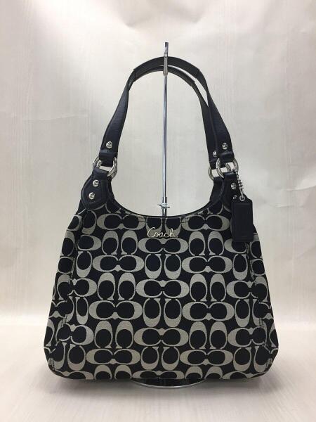 H1188 超美品　COACH コーチ　キャンバス　ハンドバッグ　F21881 コーチ COACH シグネチャーホーボ キャンバス×パテントレザー F21881