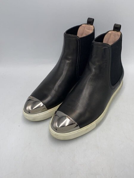 MIU MIU(ミュウミュウ) / サイドゴアブーツ/--/BLK | 中古品の販売