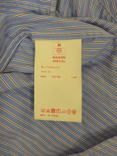 MAISON SPECIAL(メゾンスペシャル) / 長袖シャツ/1/コットン/BLU