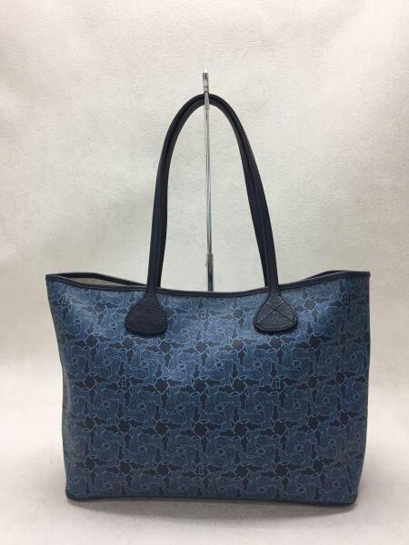 CELINE セリーヌ 馬車柄 トートバッグ ブルー CELINE サルキー 