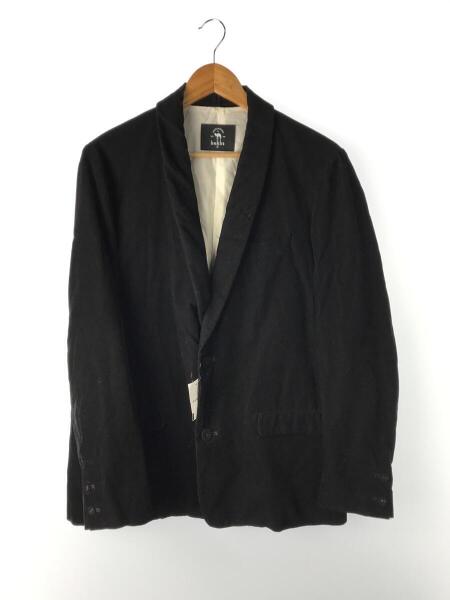bukht(ブフト) / SHAWL COLLAR/テーラードジャケット/L/コットン/BLK/B 