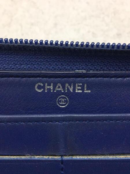 CHANEL(シャネル) / シャネル/長財布/レザー/ネイビー/紺/無地 