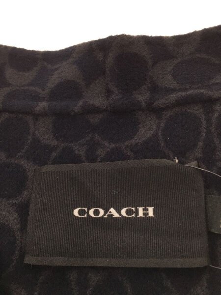 COACH(コーチ) / ダブルフェイス/カーディガン(厚手)/M/ウール/NVY