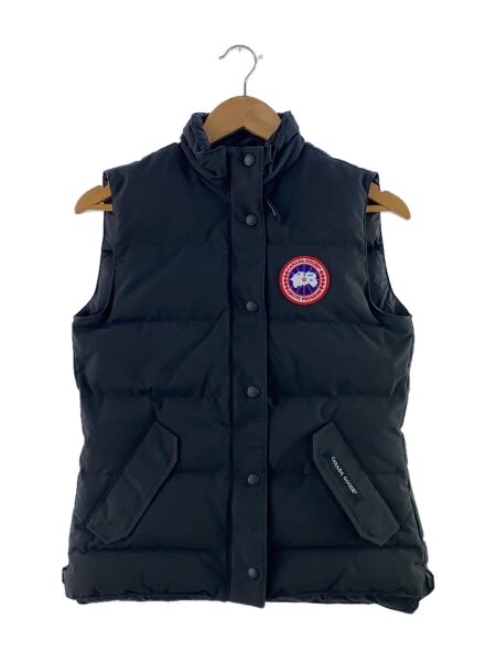 【美品】カナダグース ブラックダウンベスト S 2832L CANADA GOOSE(カナダグース) / ダウンベスト/S/ナイロン/BLK/無地