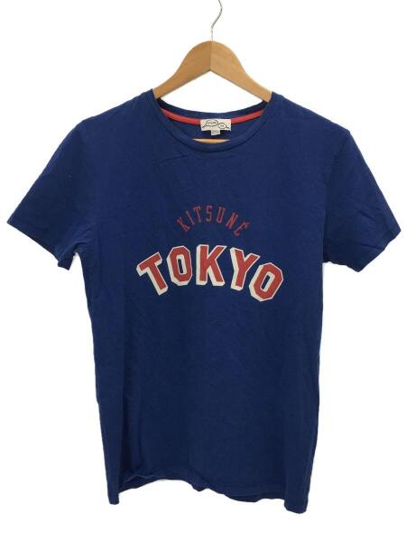 MAISON KITSUNE(メゾンキツネ) / Tシャツ/S/コットン/BLU/プリント 