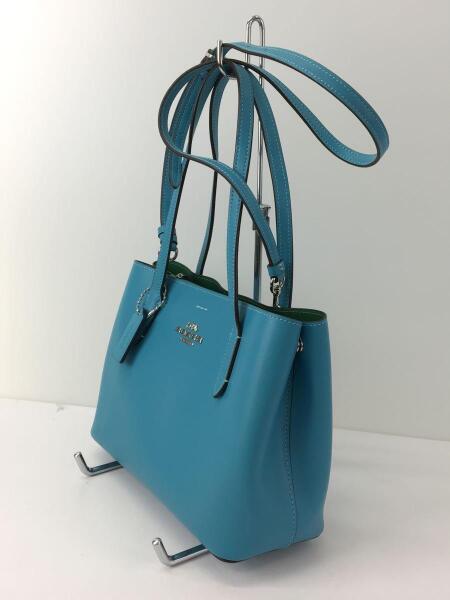 COACH(コーチ) / MINI AVENUE CARRYALL/ハンドバッグ/レザー/BLU/無地 