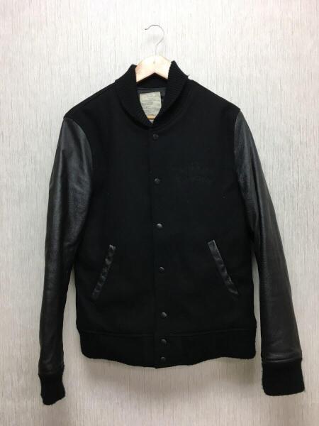 Azul by moussy(アズールバイマウジー) / スタジャン/M/豚革/BLK 